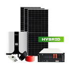 Kompletny zestaw hybrydowego systemu zasilania energią słoneczną typu „wszystko w jednym” do domu 7 kW 7,6 kW Łatwa instalacja