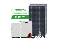 Hybrydowy system energii słonecznej o mocy 8 kW i mocy 10 kW, wyposażony w falowniki paneli fotowoltaicznych i baterię litową