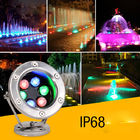 Wodoszczelne białe oświetlenie krajobrazowe RGB IP68 3/6/9/12/18/24/36 / 48W Podwodna fontanna do akwarium