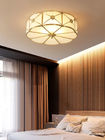 Miedź Domowe oświetlenie LED Lampa sufitowa Szklana pokrywa Sypialnia Życie 10 ~ 50W Restauracja Cafe