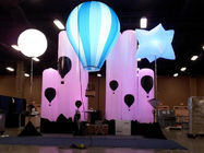 Drukowanie logo Nadmuchiwana lampa halogenowa LED 4,6 m / 15,1 stopy z balonem w innym kolorze