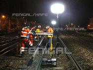 Kontrola kolejowa i budowa tunelu Balony LED na statywie 110 cm