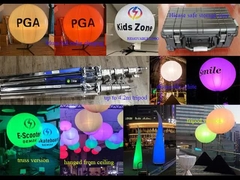 1,6 m/5,2 stopy LED Białe lub RGBW 400W Balonowe światło eventowe – Statyw, kratownica lub zawieszenie sufitowe Us