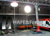 400W LED Glore Free Balloon Lights na statywie do zastosowań przemysłowych i ratowniczych 4x100w