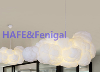 Romantyczny Żyrandol LED Chmura Lampa Oświetleniowa Balon Jedwab Bawełna Pływający 2000W 150cm