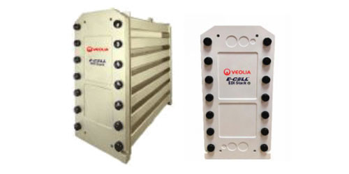 Veolia E-Cell* EDI MK-3PharmHT Moduł stack edi Przepływ 3,4 m3/h (15 gpm), Przewodność poniżej 109 μs/Cm
