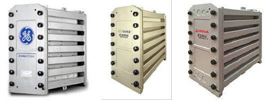 Veolia E-Cell* EDI MK-3PharmHT Moduł stack edi Przepływ 3,4 m3/h (15 gpm), Przewodność poniżej 109 μs/Cm