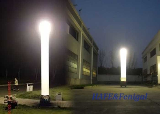 Przenośna wieża oświetlenia nadmuchowego Nocne urządzenia oświetleniowe zewnętrzne 575 W HMI Brak blasku