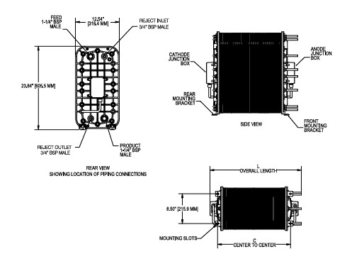 Ionpure IP LXM30Z-5 Woda dejonizowana System zarządzania środowiskiem Wodododrążalność wody 40 μS/cm Zakres pH 4-11