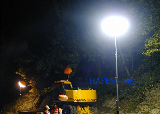 Nocne budowy drogowe wybrukowanie bezbłyskawiczne światła balonów w halogenie 650W-4000W