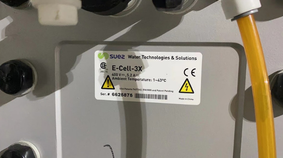 Przepływ 5,0 M3/h Veolia Suez Moduły EDI E-Cell-3X Suez do dostarczania wody ultraczystej