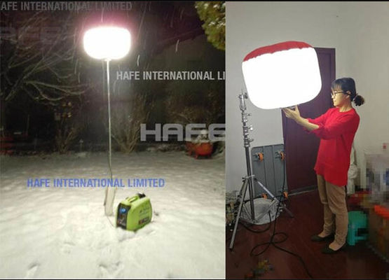 Przenośne, nieoślepiające przemysłowe oświetlenie balonowe LED SUN 480W, z możliwością dostosowania do potrzeb bezpieczeństwa