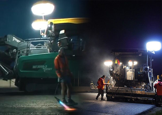 Wieża oświetleniowa z balonem bezpieczeństwa, 600W LED, do oświetlania napraw drogowych i budowlanych