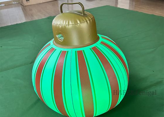 Światło LED do balonu Boże Narodzenie Nadmuchiwane PVC (Srebrny/Złoty) - Dekoracja zewnętrzna domu Oszałamiająca wieża świetlna z balonów