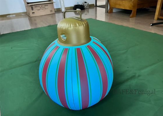 Światło LED do balonu Boże Narodzenie Nadmuchiwane PVC (Srebrny/Złoty) - Dekoracja zewnętrzna domu Oszałamiająca wieża świetlna z balonów