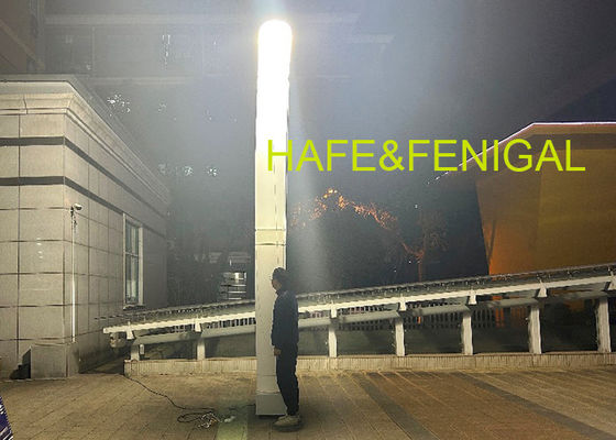 3-5M Przenośna wysypalna wieża świetlna 1000W Oświetlenie nocne na zewnątrz dla dużych obszarów