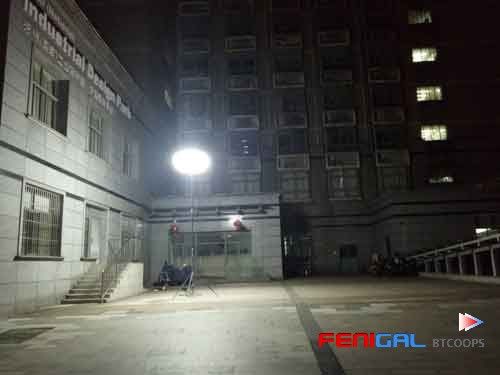 200W bezbłyszczący statyp balon LED Rozwiązanie oświetlenia ratowniczego