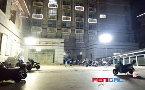 200W bezbłyszczący statyp balon LED Rozwiązanie oświetlenia ratowniczego