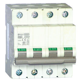 Wyłącznik elektryczny 6kA, 2-biegunowy wyłącznik 1 ~ 63A 1P 3P 4P 1P + N
