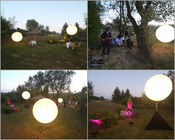 Ściemniana lampa balonu eventowego 800w, oświetlenie balonu LED Opcje oznakowania Dekoracja Mocowanie statywu 1,6 m / 5,2 stopy
