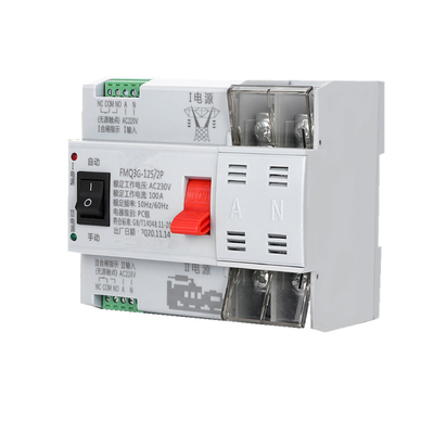AC220V Dual Power ATS Automatyczny przełącznik transferu 2P 4P Wysoki prąd