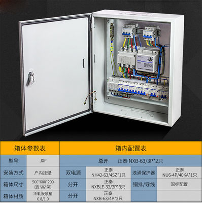 Elektryczny panel rozdzielczy SPHC 60A Skrzynka rozdzielcza 220V AC